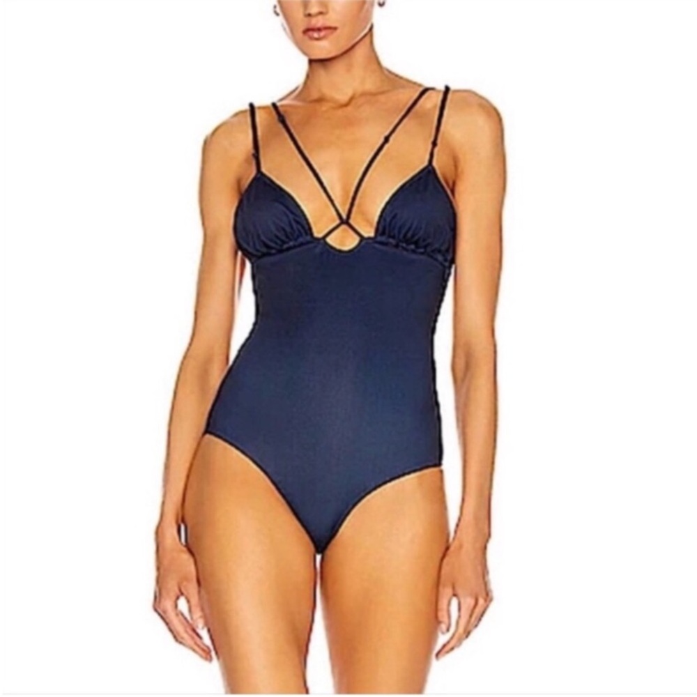 JACQUEMUS] Deep Blue Le Maillot Pila Swimsuit